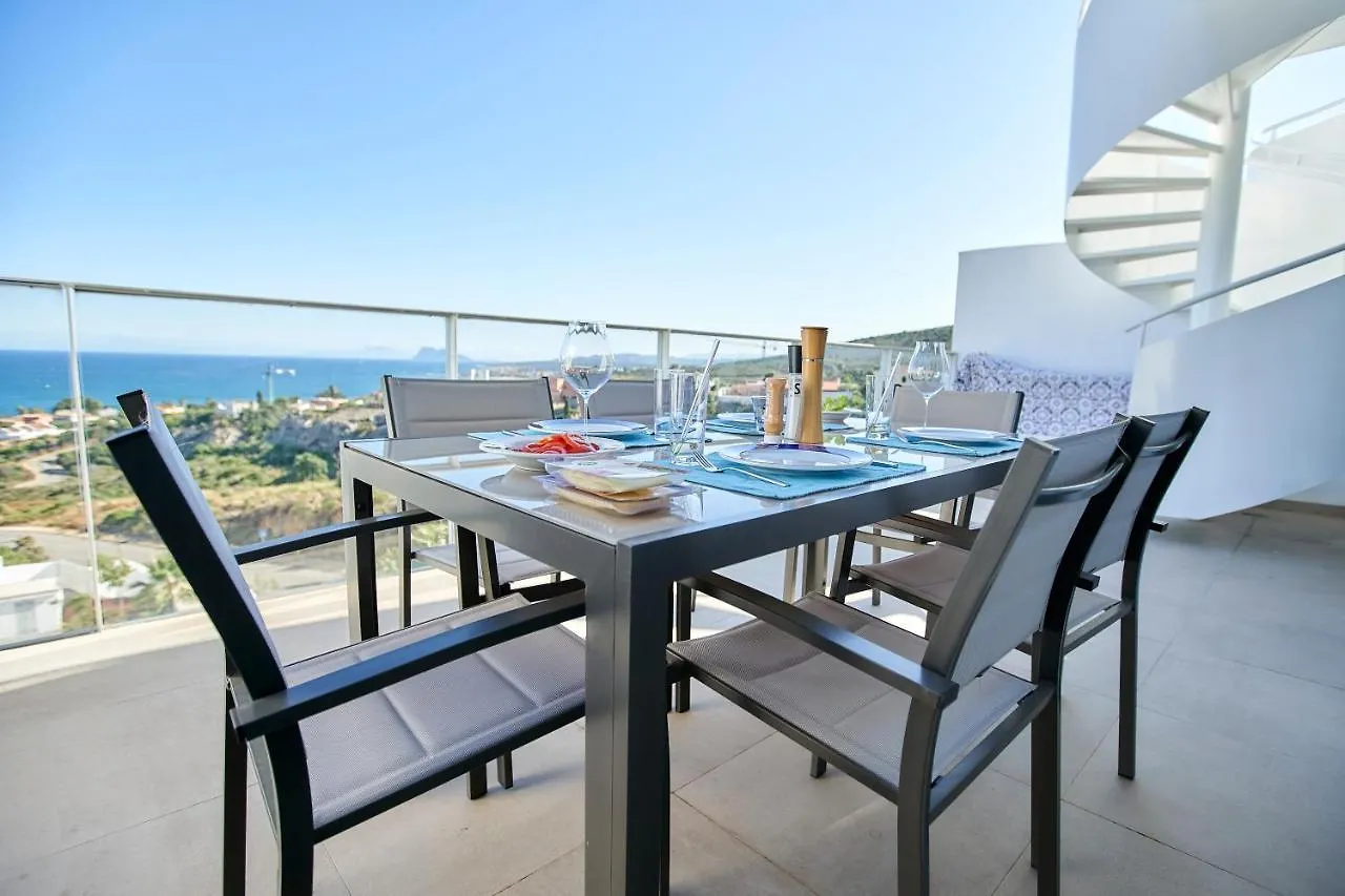 Penthouse With Stunning View And Rooftop Terrace Manilva Apartmán